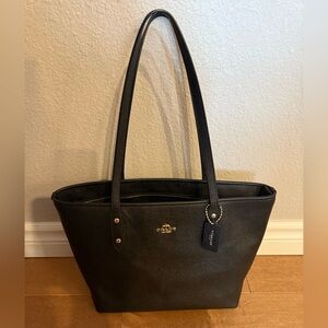 Authentic Coach Black Tote Bag